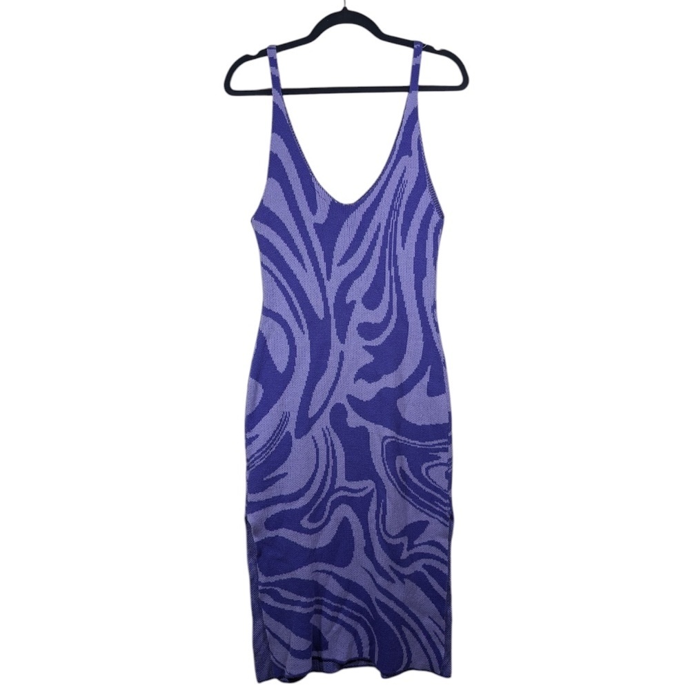 Divided Purple Knit Sleeveless Dress Size M - Picture 2 of 4